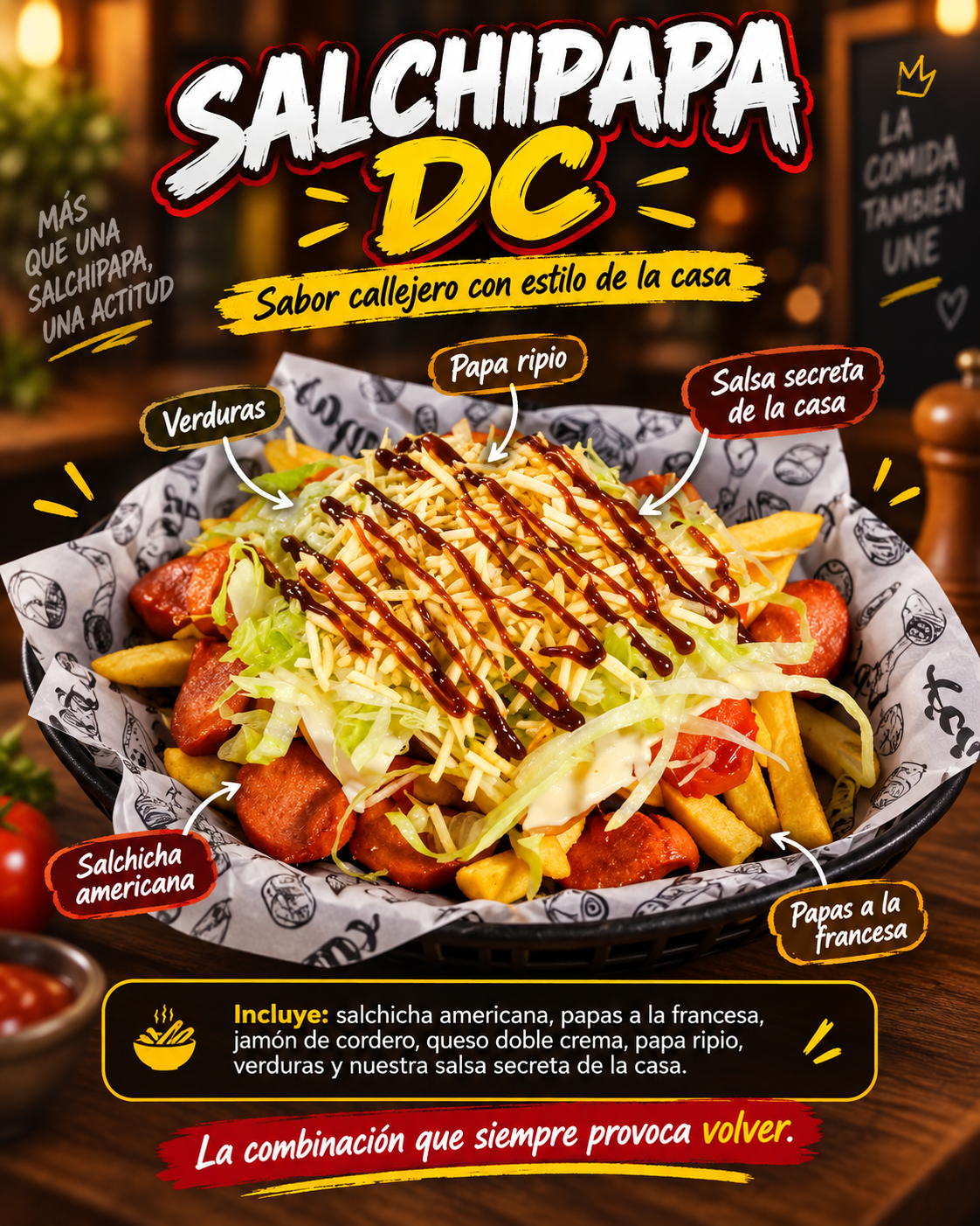 Salchipapas DC