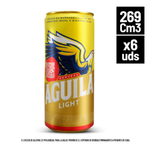 Cerveza Aguila Light Lata x 269cm. UND
