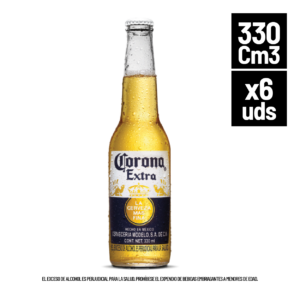 Cerveza Corona Extra-Botella no retornable x 330cm. UND