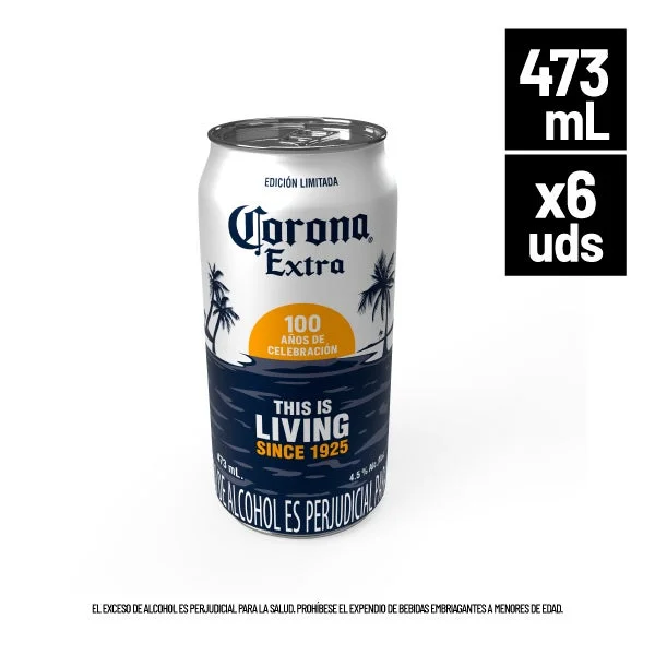 Cerveza Corona Lata x 473ml. UND
